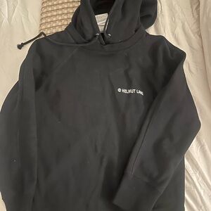 Helmut Lang Black womens Logo Hooded Sweater - size small